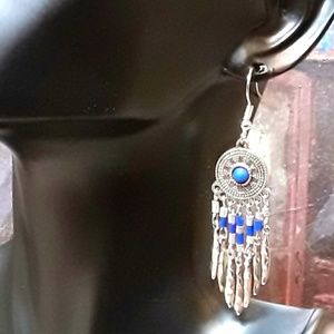 NEW Blue Vintage Style Southwest Earrings